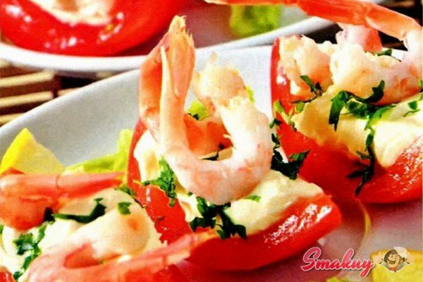 Кораблики с креветками