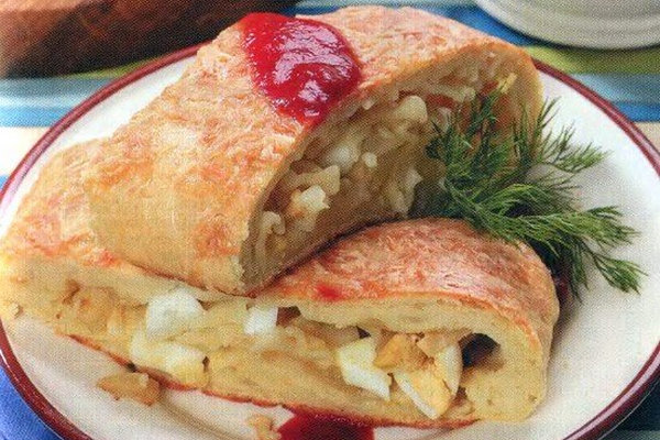 Рулет картофельный