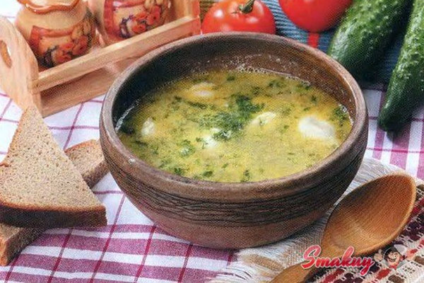 Бульон с варениками