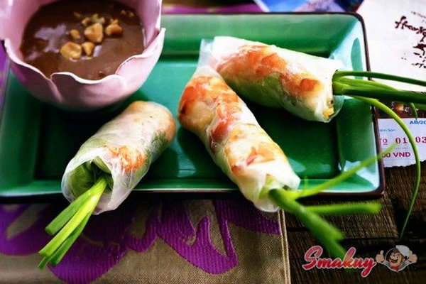 Гой куон - спрингроллы с креветками