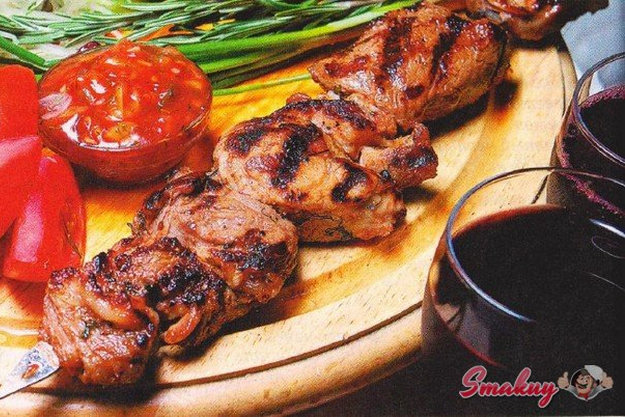 Шашлык в гранатовом соке