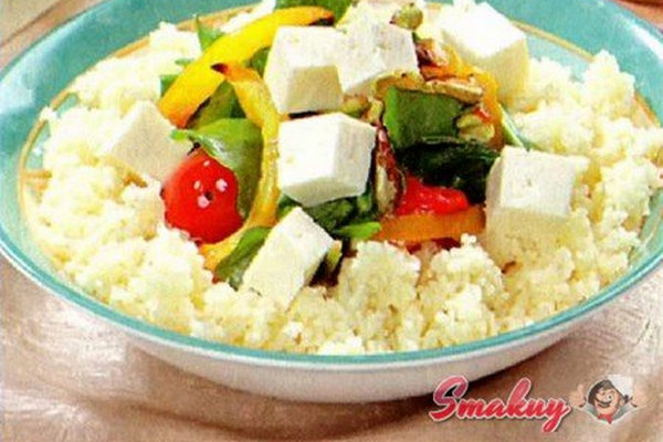 Салат из кускуса с фетой