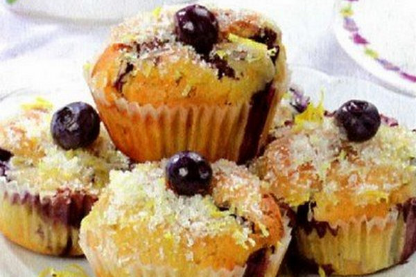 Маффины с черникой «Летняя ночь»