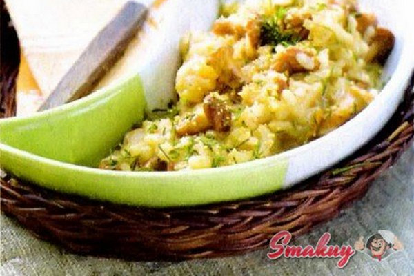 Ризотто с лисичками