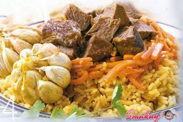 Плов с чесноком