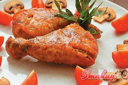 Ножка, фаршированная шампиньонами