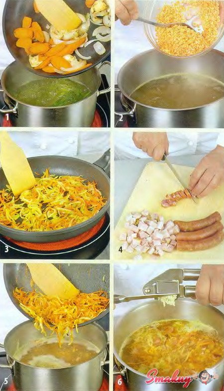Сытный суп из чечевицы