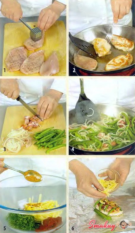 Курица в фольге