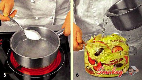 Капуста консервированная с фруктами