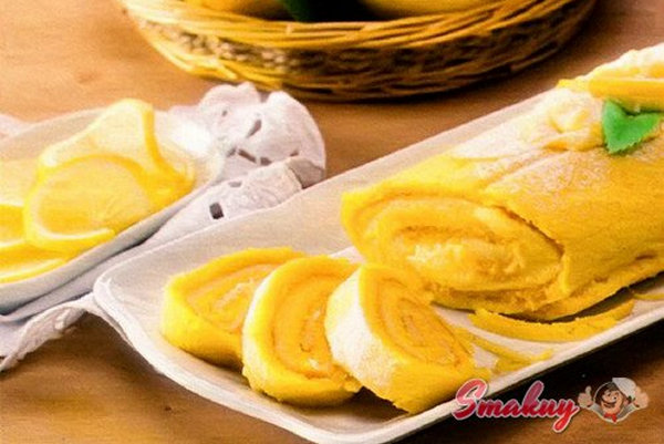 Лимонный рулет