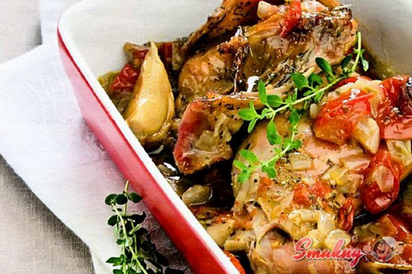 Кролик с овощами