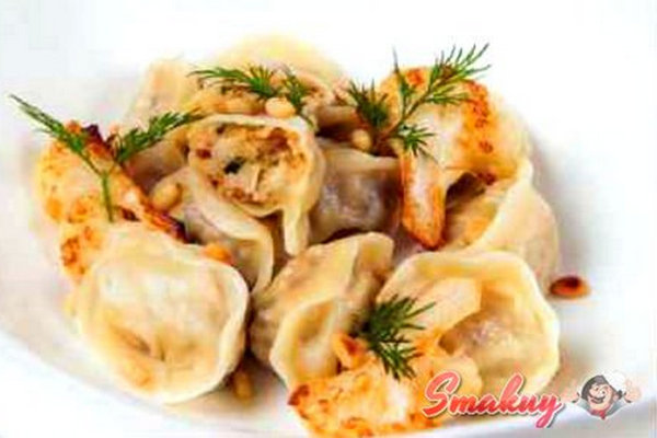 Вареники с цветной капустой и орехами