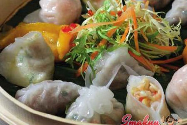Димсамы с крабом и креветками