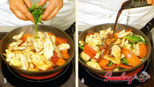 Куриная грудка с овощами