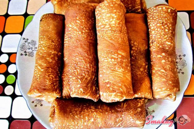 Блины на минеральной воде с начинкой