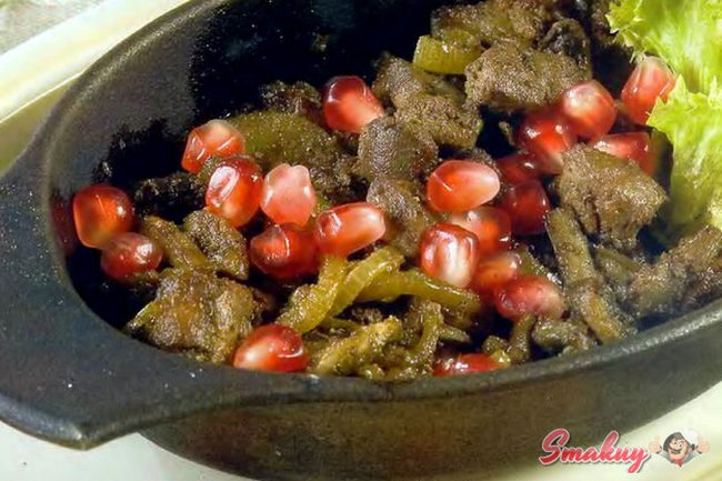 Горячая закуска из телячьей печени
