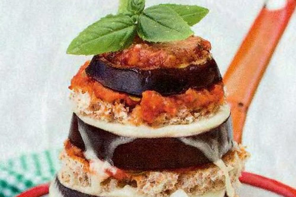 Башенки из баклажанов